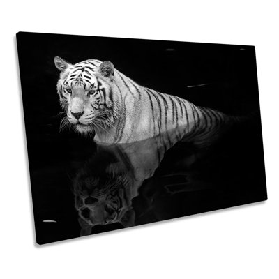 White Tiger Wildlife - Wrapped Canvas Print