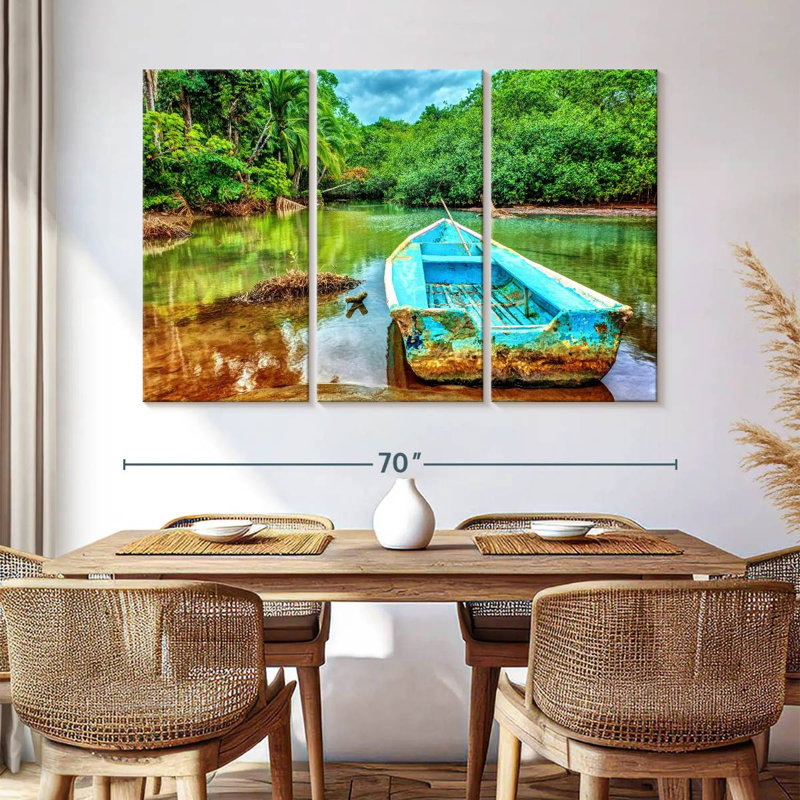 Mehar Old Costa Rican Boat, 42" H x 65" W