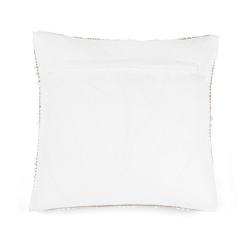 Light Gray Cotton Polyester Nordic Throw Pillow Cover