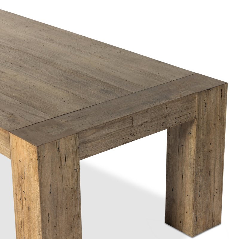 Abaso Dining Table, Rustic Wormwood Oak, 30'' H x 108'' W x 43'' D