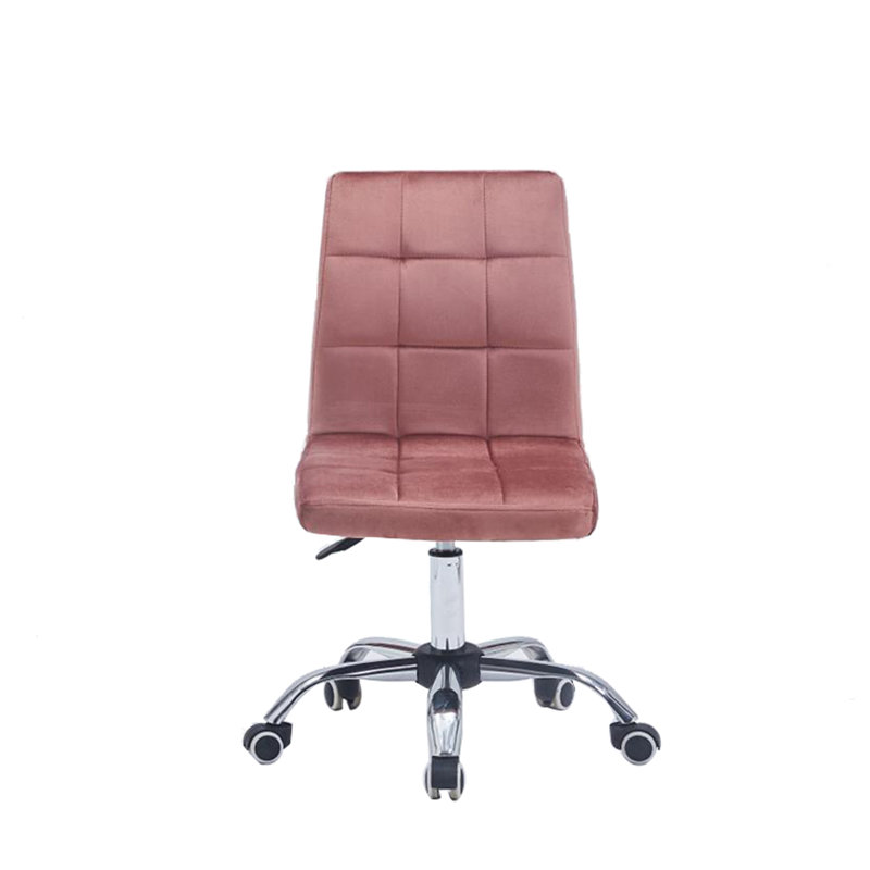 Ketillogh Velvet Office Chair, Pink