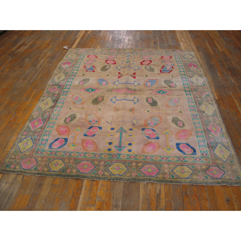 Antique Allover Tribal Pattern Indian Cotton Agra Area Rug