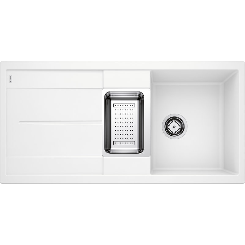 Metra 1.5 Bowl Inset Kitchen Sink, White