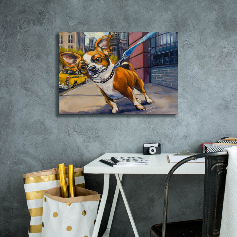 "Fetch Cab" par CR Townsend, H 18 po x l 26 po x P 0,75 po