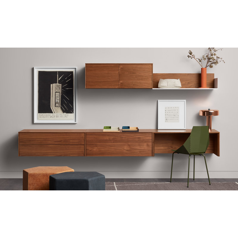 Wonder Wall 2.0 Solid Wood Accent Chest, Walnut