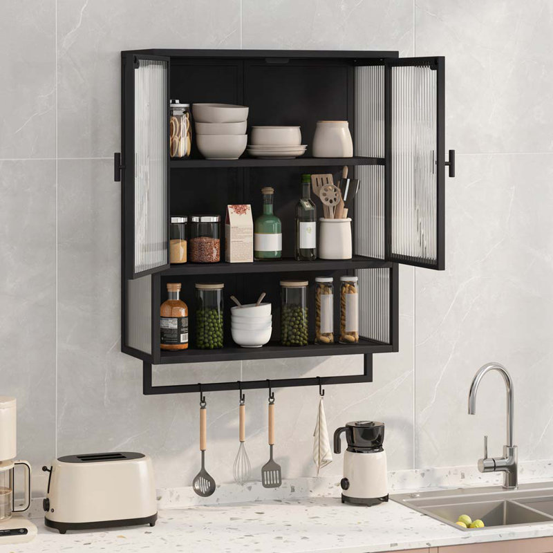 Armoire de salle de bain Viyana, Noir