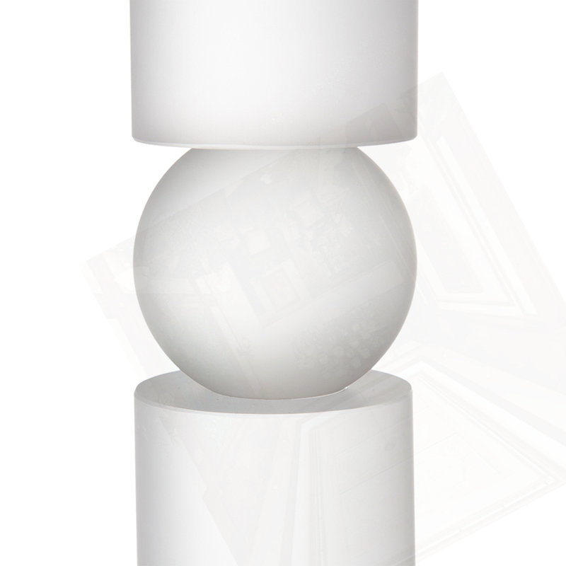 Porte-bougie moyen en verre D3.1X11, 11" H x 3.1" W x 3.1" D