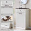 Armoire à paniers à linge avec tiroirs, panier à linge cannelé pour salle de bain Modern-110354254-128866152