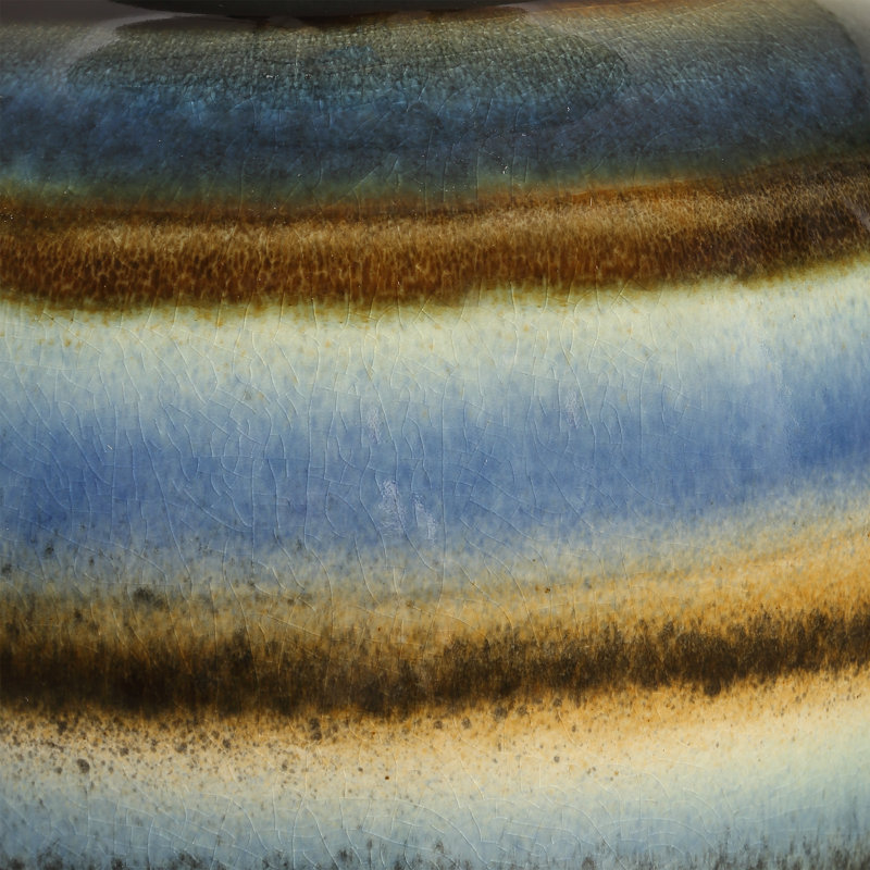 Sanger Blue Brown Table Lamp