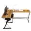 L-Shaped Metal Base Writing Desk-1510169494