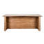 Table de comptoir Amry, plateau rectangulaire de 90 pouces, bois de pin brun naturel