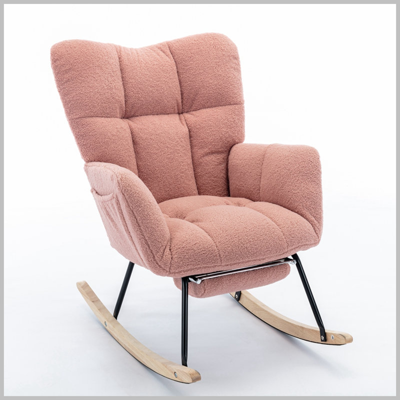 Chaise berçante Mindy, Rose