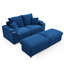 Causeuse rembourrée avec repose-pieds modulaire 70,5 po Tereas-2123802410
