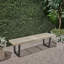 Banc d'extérieur en métal / bois massif-814505415