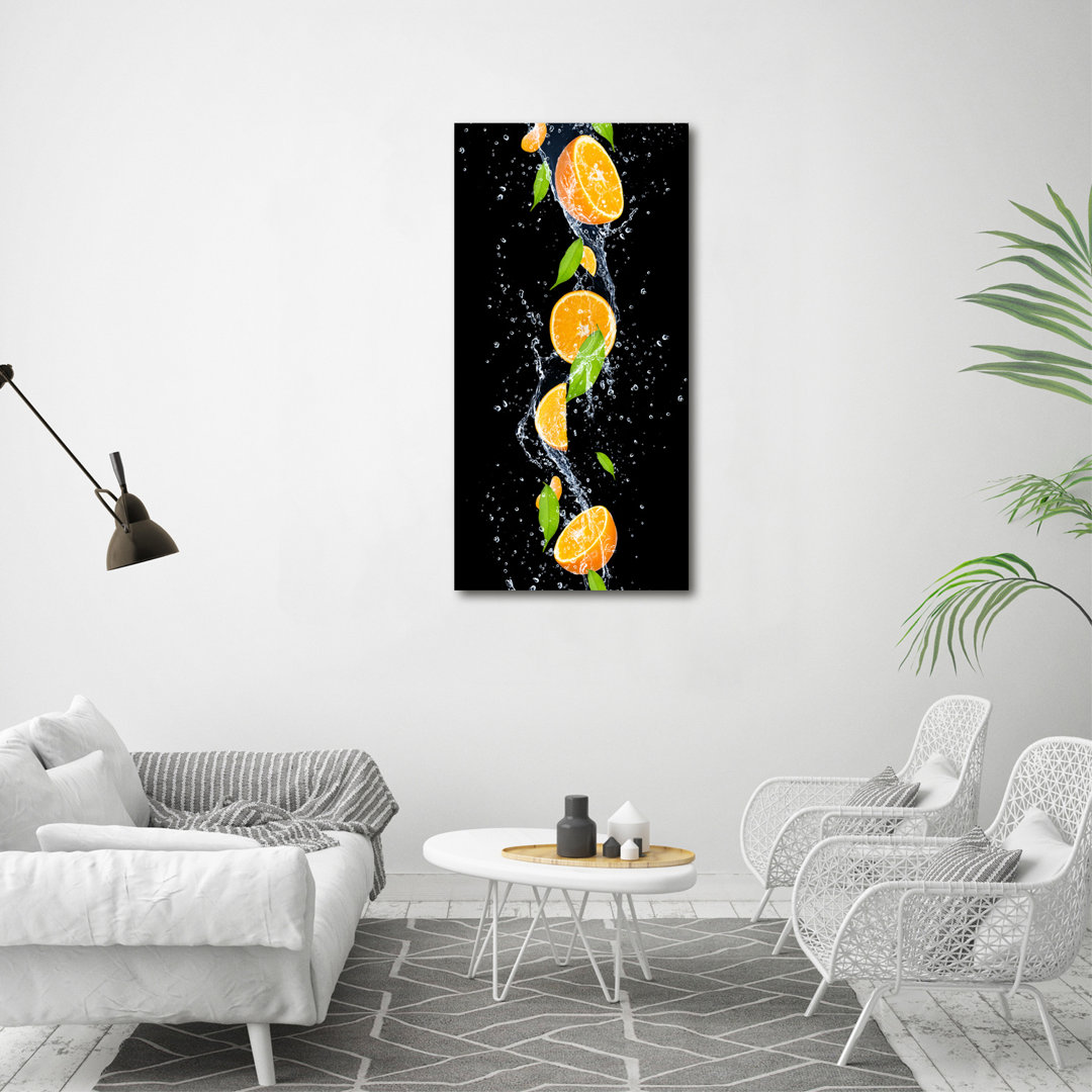 Orangen - Kunstdrucke auf Leinwand - Wrapped Canvas