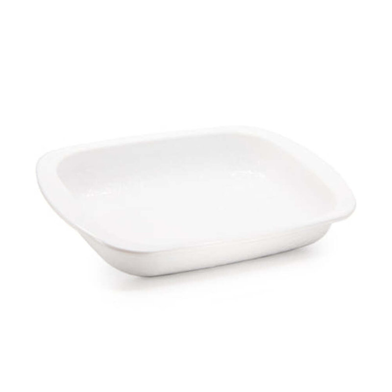 Swirl Baking Pan, Solid White Textured