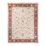 One-of-a-Kind Hayner Hand-Knotted 9'4" x 12'1" Wool Area Rug in Ivory