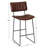 Andoche Faux Leather Iron Frame Upholstered Stool-66324907-118658269