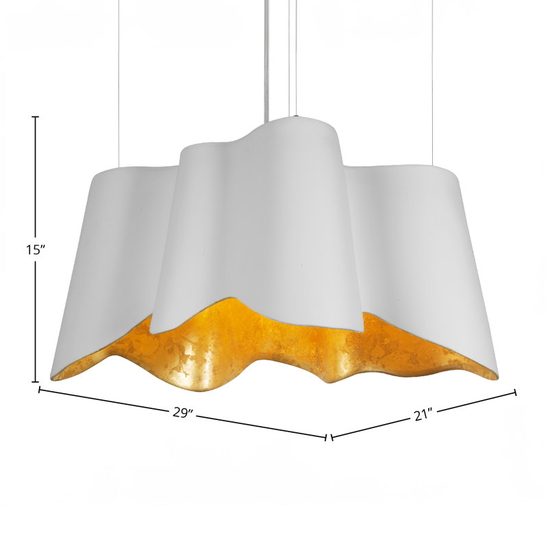 Luminaire suspendu 1 lumière Nove Ceramica, Blanc