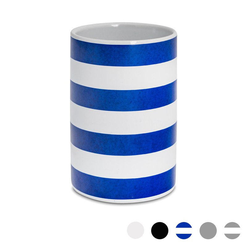 Harbour Housewares - Ceramic Toothbrush Holder, Navy