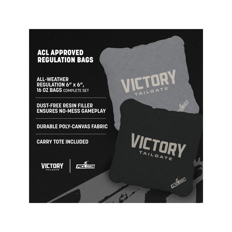 Ensemble de cornhole classique 2 x 4, Gris