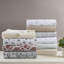 Ensemble de draps 4 pièces en coton avec imprimé faune d'hiver et 2 taies d'oreiller standard