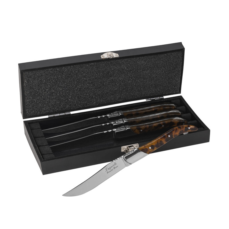 Ensemble de couteaux à steak Laguiole Connoisseur 4 pièces French Home