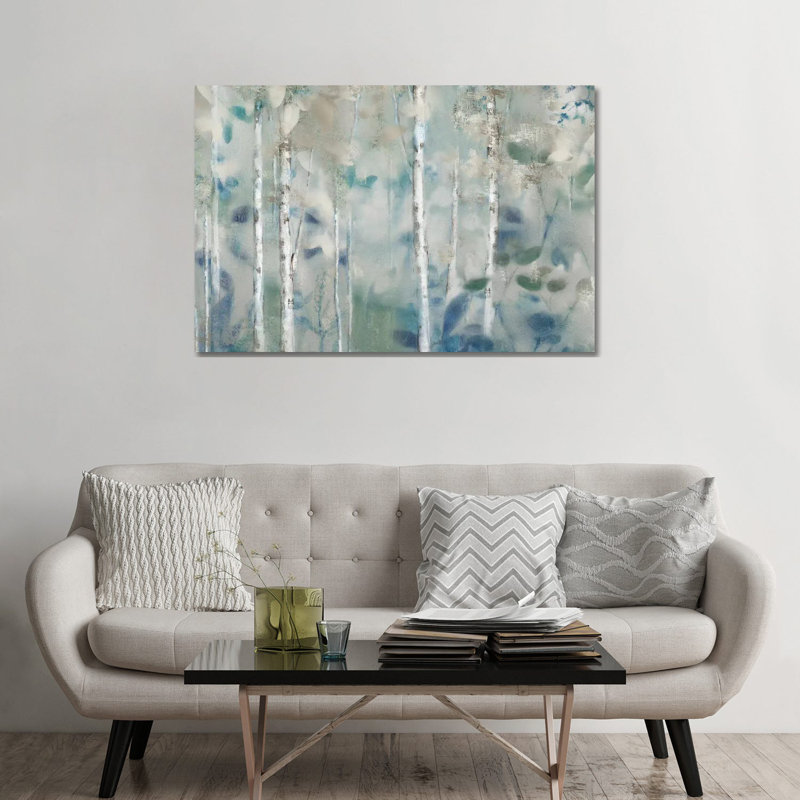 "Zen Forest II" par Nan, reproduction d’art, Pas de tapis, H 32 po x l 48 po x P 1,5 po, Toile tendue