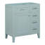Meuble-lavabo de salle de bain 30 po seulement. Style moderne avec tiroirs. Bois massif. Imperméable. Design spacieux. Assemblage requis. Meuble-lavabo avec tiroirs, porte et étagère. Fonctionnel.