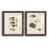 Papier, cadre noyer