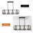 Barbara 8 - Light Black Kitchen Island Pendant