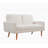 European Style Velvet Loveseat Sofa with Sleek Design-1037995331