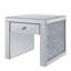 Table de bout miroitante en faux diamants