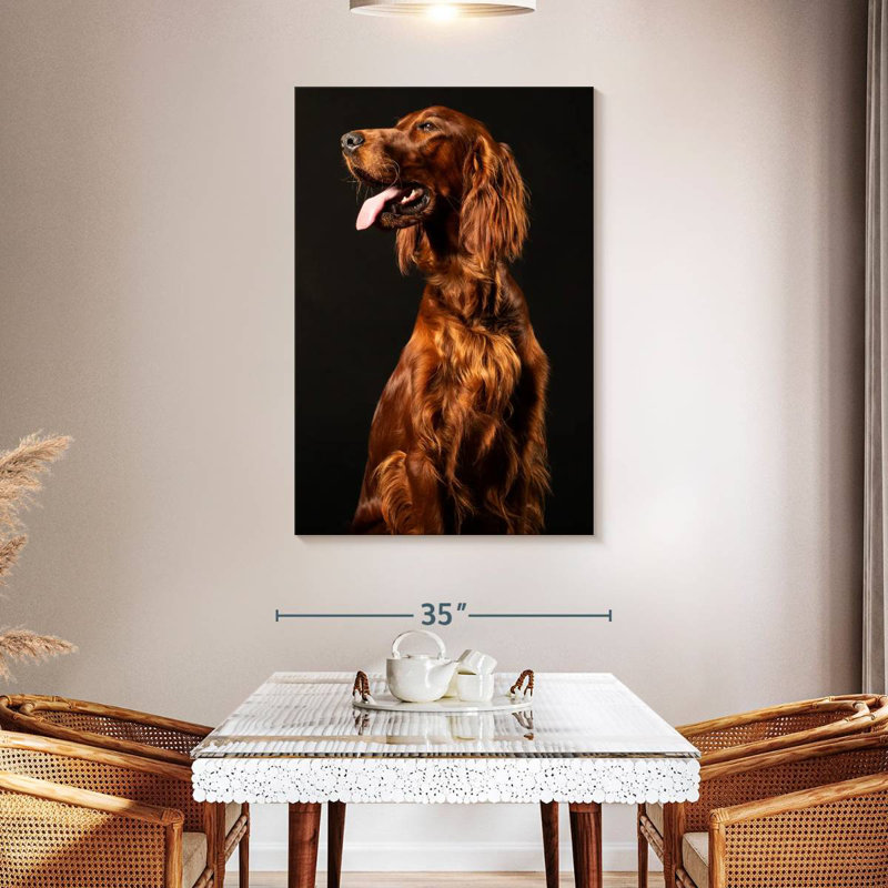 Brampt Irish Setter Dog, 24" H x 16" W