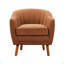 Chaise d'appoint Mid-Century moderne en chenille 1pc-636780131