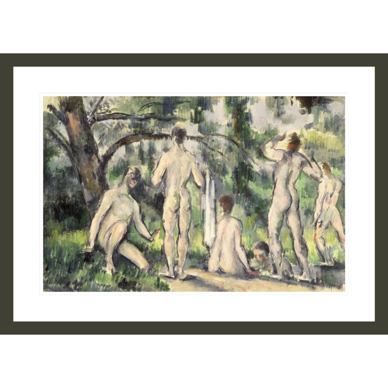 «Study of Bathers» par Paul Cézanne - Impression giclée sur cadre, H 21,41 po x l 29,5 po