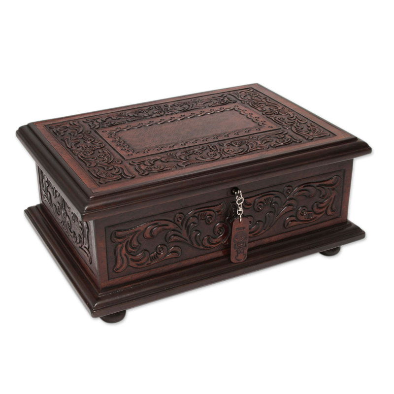 Boîte à bijoux en bois espagnol Heritage