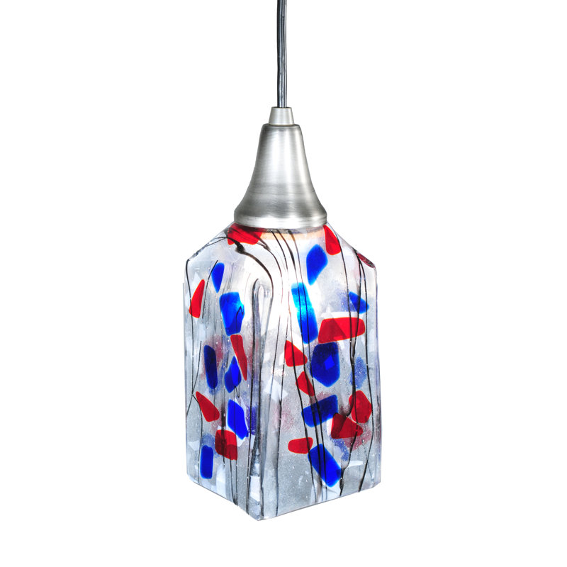 Luminaire suspendu carré 1 lumière Kayme Americana