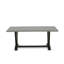 7-piece kitchen table set with a fantastic Cement Colour Kitchen Table top and 6 gorgeous parson dining room chairs with Nail heads and Button Tufted, Wire Brushed Black Finish.-1060296527-967074864-967075637