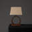 Table Lamp | Handmade Artisanal Table Lamp with Wooden Base-15X10X21"