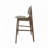 Lunor 30.5 Inch Seat Height Fabric and Rubberwood  Barstools-2030365337