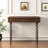 39.37" Brown Rectangular Solid Wood Console Table