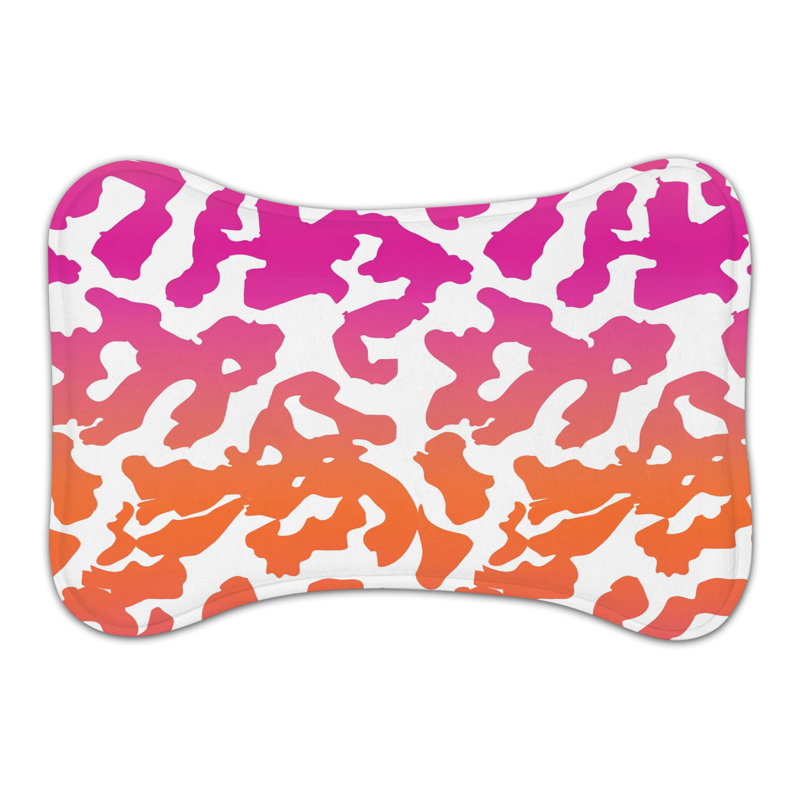 Leopard Motifs - Tapis d'alimentation en os 1 pièce, Petit (14 po)