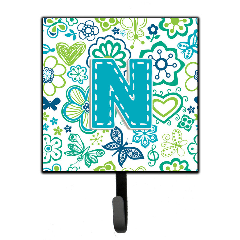 Crochet mural fleurs et papillons, N