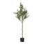 Olive artificielle avec pot en plastique noir-2019270501