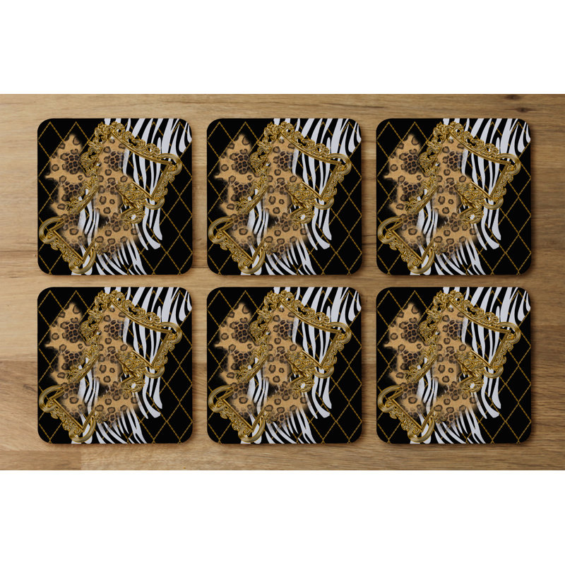 Square 6 Piece Coaster Set