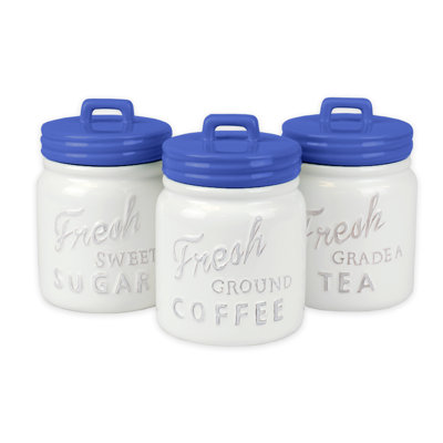 Landreth Ceramic / Porcelain Canister - Set of 3