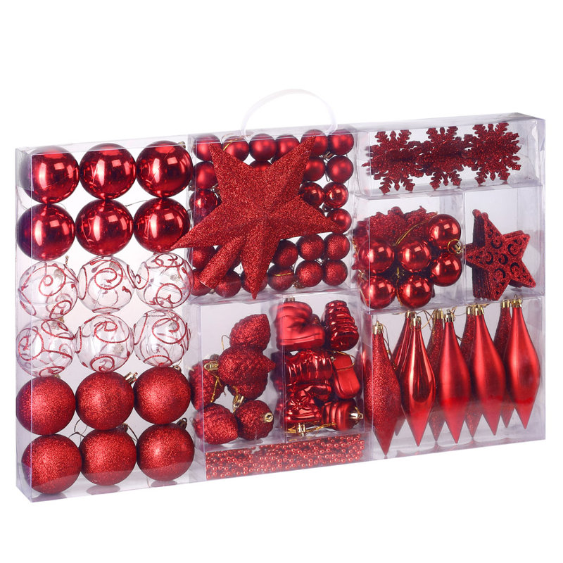 6cm Bauble, Red