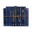 Livres décoratifs Serefina - Ensemble de livres en denim - 1 pied de livres bleus