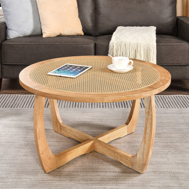 Nahunta Round Rattan Coffee Table